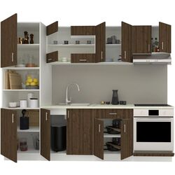 Bucatarie Haaus Karo V20 2.6m (Bronze Oak/White) Thumb