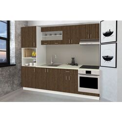 Bucatarie Haaus Karo V20 2.6m (Bronze Oak/White)