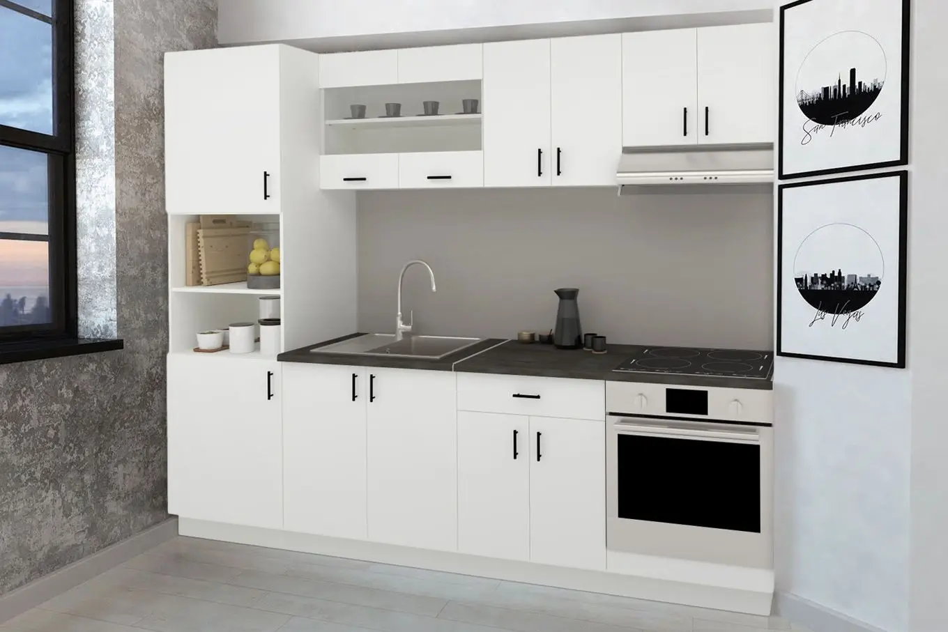 Bucatarie Haaus Karo V20 2.6m (White)