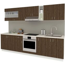 Bucatarie Haaus Karo V21 2.8m (Bronze Oak/White) Thumb