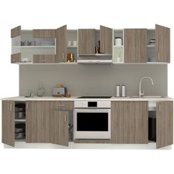 Bucatarie Haaus Karo V21 2.8m (Dark Sonoma Oak/White) Thumb