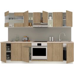 Bucatarie Haaus Karo V21 2.8m (Natural Wood/White) Thumb