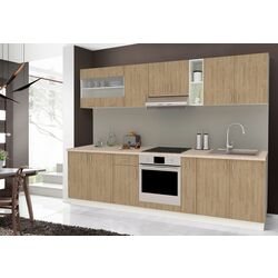 Кухня Haaus Karo V21 2.8м (Natural Wood/White)