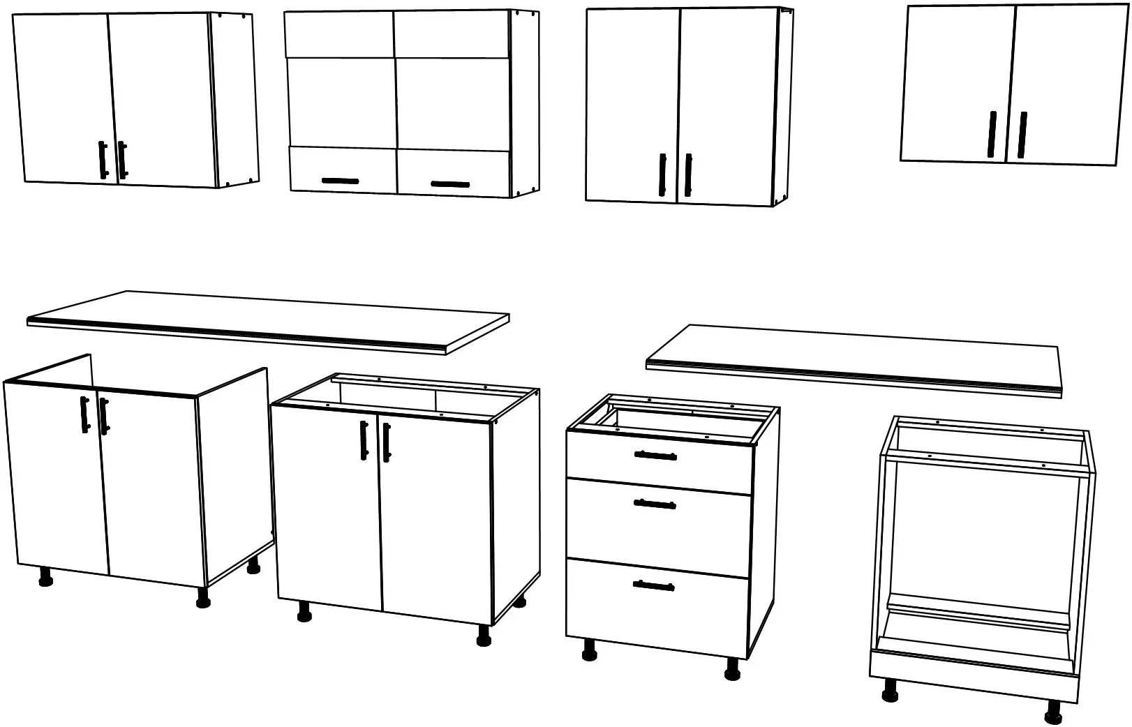 Кухня Haaus Karo V22 2.8м (Bronze Oak/White) - 5