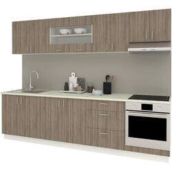 Bucatarie Haaus Karo V22 2.8m (Dark Sonoma Oak/White) Thumb