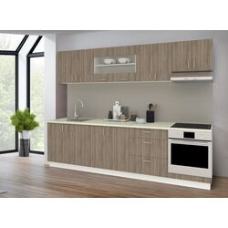 Bucatarie Haaus Karo V22 2.8m (Dark Sonoma Oak/White)