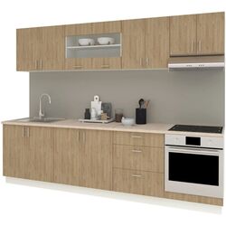 Кухня Haaus Karo V22 2.8м (Natural Wood/White) Thumb