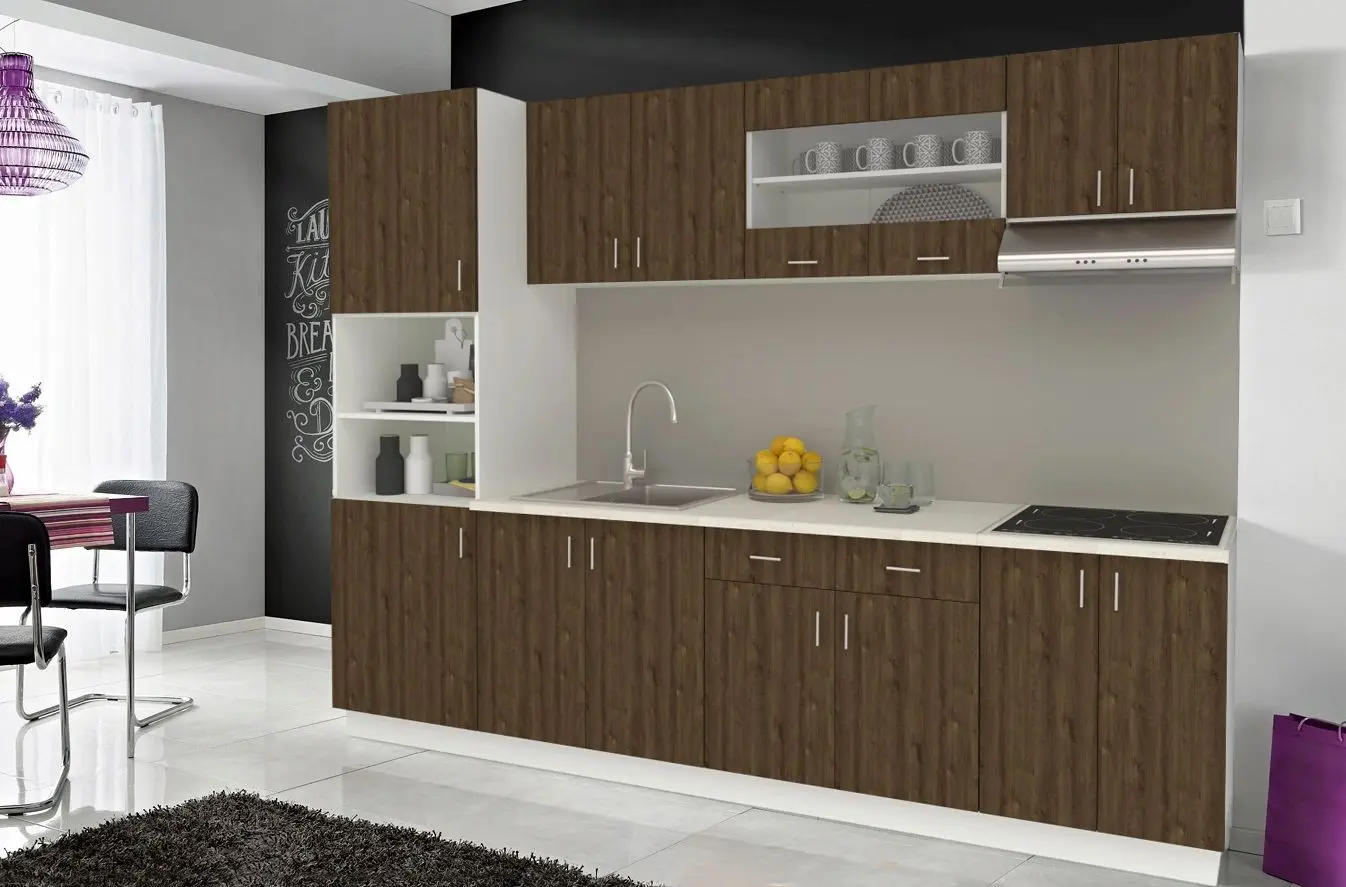 Кухня Haaus Karo V23 2.8м (Bronze Oak/White)