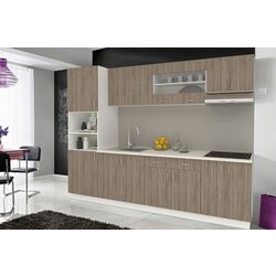Кухня Haaus Karo V23 2.8м (Dark Sonoma Oak/White)