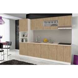 Bucatarie Haaus Karo V23 2.8m (Natural Wood/White)
