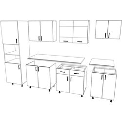 Bucatarie Haaus Karo V23 2.8m (White) Thumb