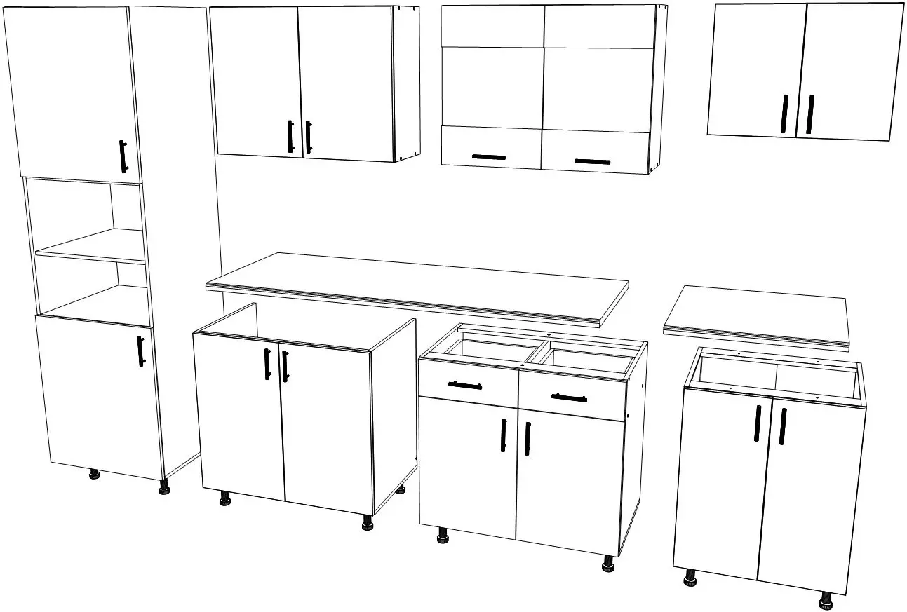 Bucatarie Haaus Karo V23 2.8m (White)