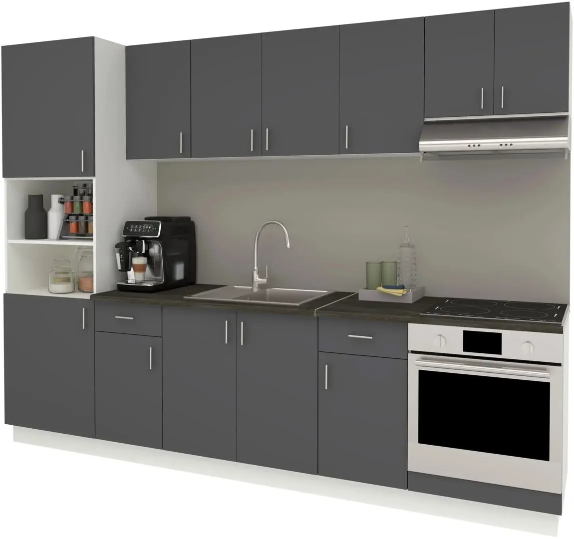 Кухня Haaus Karo V24 2.8м (Anthracite/White) - 2