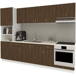 Bucatarie Haaus Karo V24 2.8m (Bronze Oak/White) Thumb