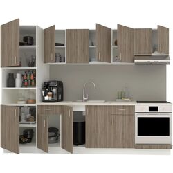 Bucatarie Haaus Karo V24 2.8m (Dark Sonoma Oak/White) Thumb