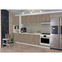 Bucatarie Haaus Karo V24 2.8m (Dark Sonoma Oak/White)