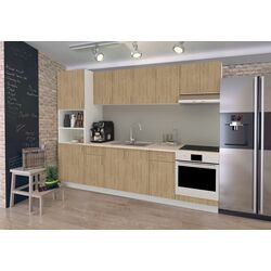 Bucatarie Haaus Karo V24 2.8m (Natural Wood/White)