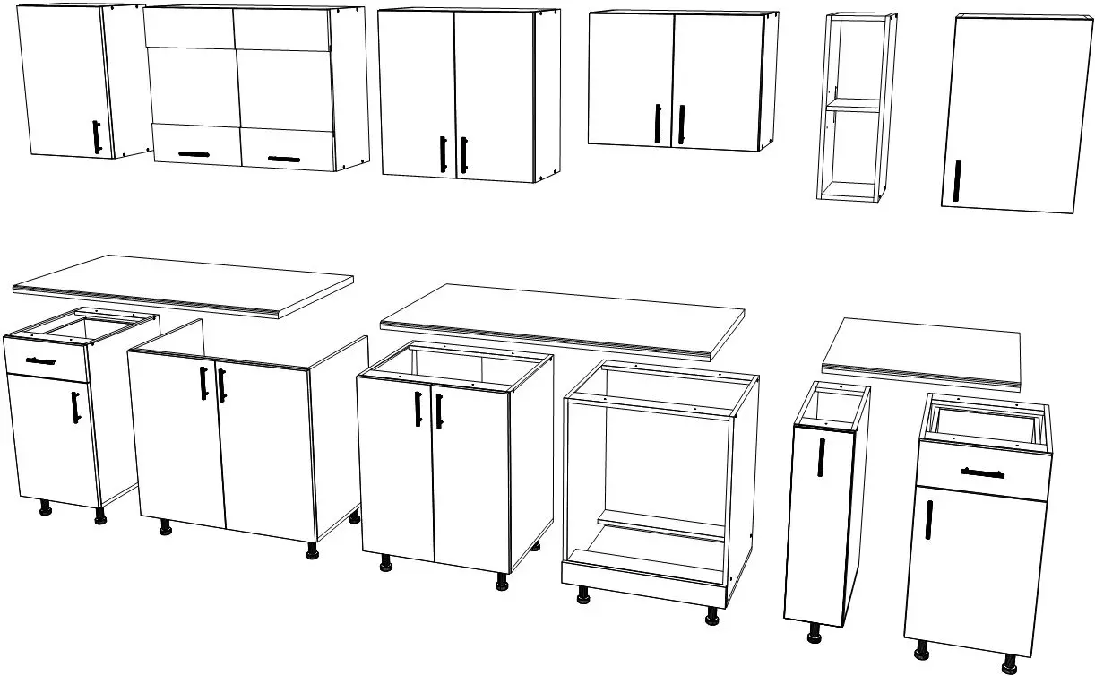 Bucatarie Haaus Karo V25 3m (Anthracite/White) - 5