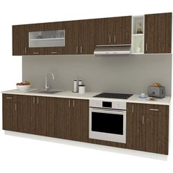 Кухня Haaus Karo V25 3м (Bronze Oak/White) Thumb