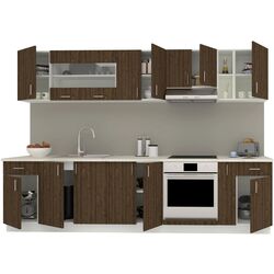 Кухня Haaus Karo V25 3м (Bronze Oak/White) Thumb
