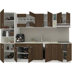 Bucatarie Haaus Karo V26 3m (Bronze Oak/White) Thumb