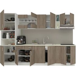 Bucatarie Haaus Karo V26 3m (Dark Sonoma Oak/White) Thumb