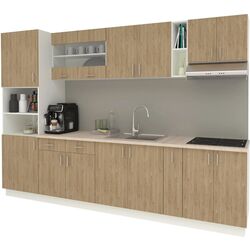 Bucatarie Haaus Karo V26 3m (Natural Wood/White) Thumb