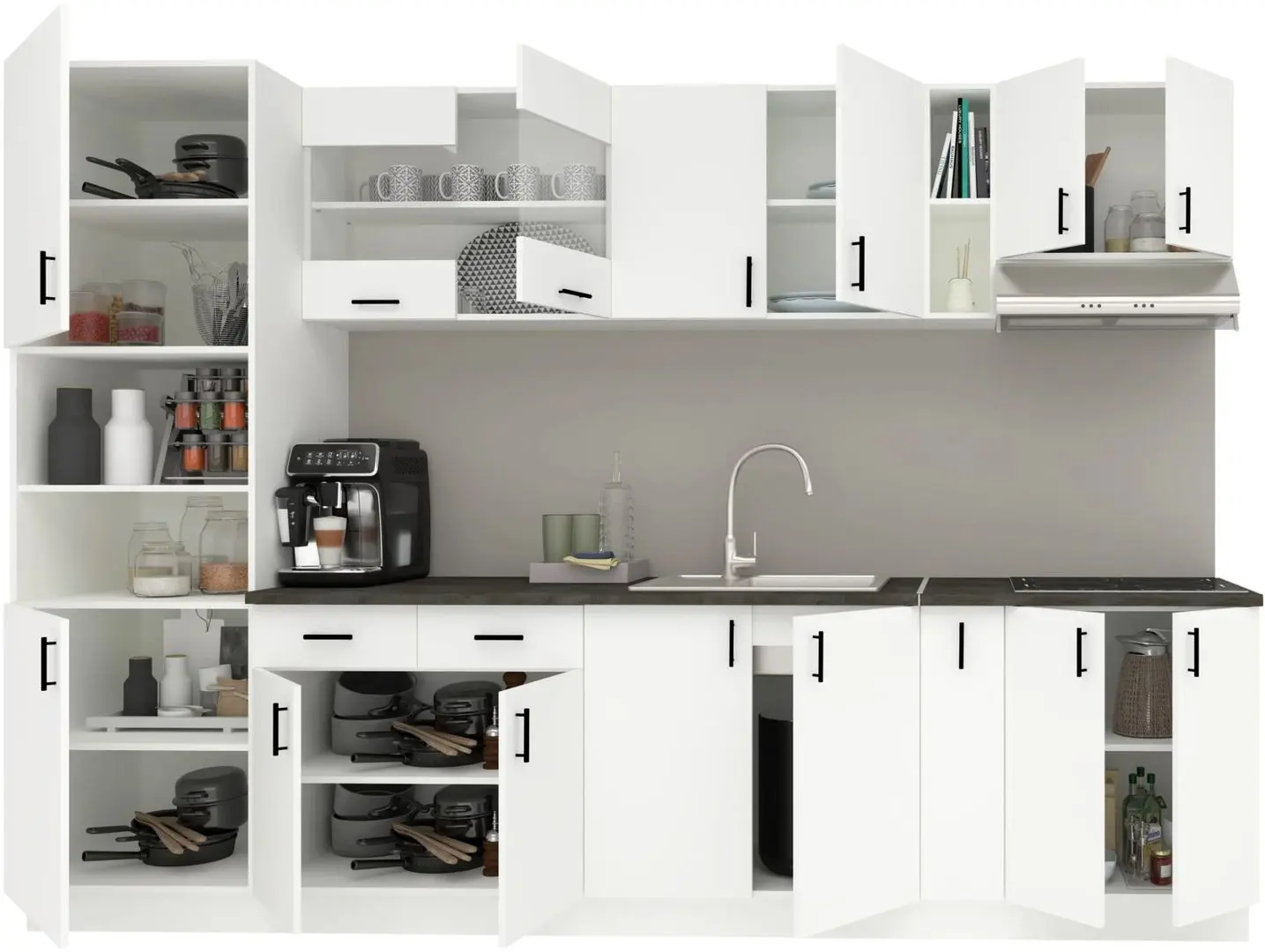 Кухня Haaus Karo V26 3м (White) - 3