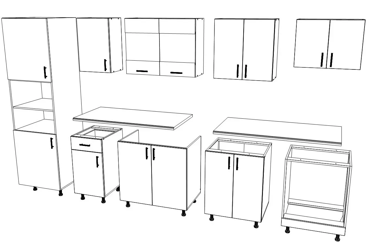 Bucatarie Haaus Karo V27 3m (Bronze Oak/White)