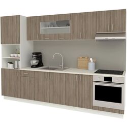 Bucatarie Haaus Karo V27 3m (Dark Sonoma Oak/White) Thumb