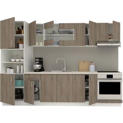 Bucatarie Haaus Karo V27 3m (Dark Sonoma Oak/White) Thumb