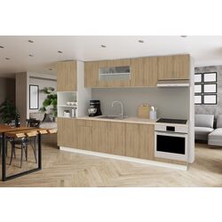 Bucatarie Haaus Karo V27 3m (Natural Wood/White)