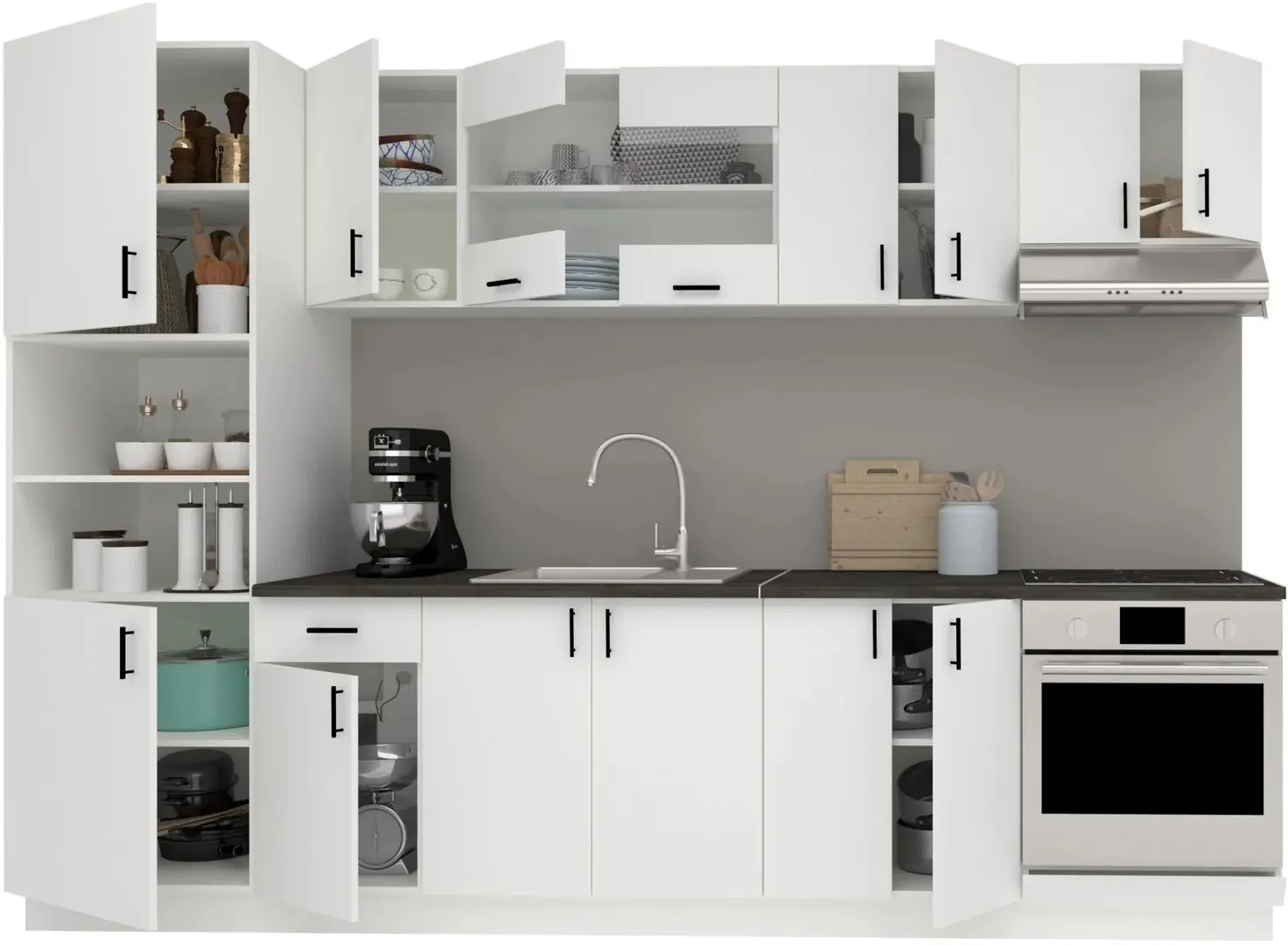 Кухня Haaus Karo V27 3м (White) - 3