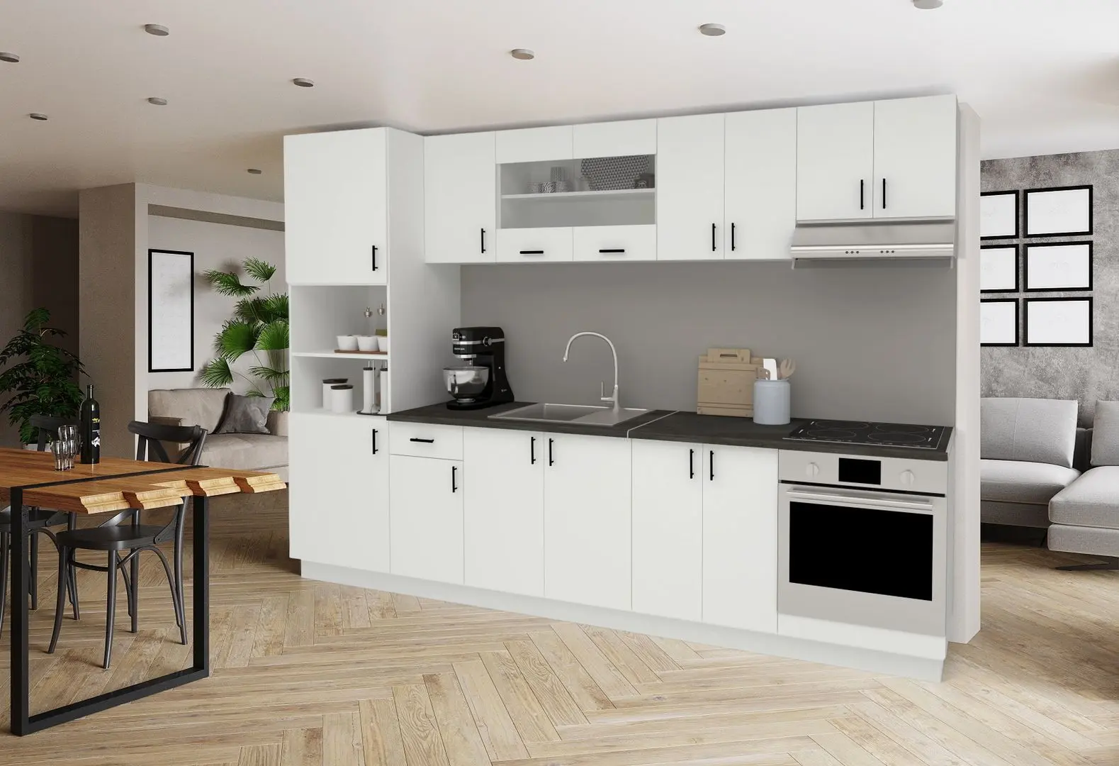 Кухня Haaus Karo V27 3м (White)