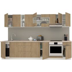 Bucatarie Haaus Karo V28 3.2m (Natural Wood/White) Thumb