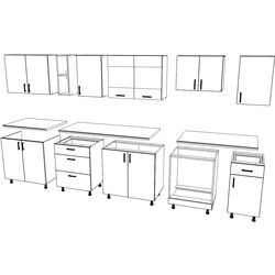 Bucatarie Haaus Karo V28 3.2m (Natural Wood/White) Thumb