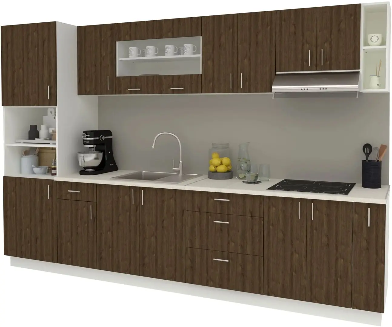 Кухня Haaus Karo V29 3.2м (Bronze Oak/White) - 2