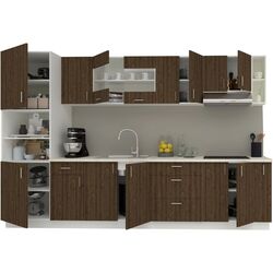 Кухня Haaus Karo V29 3.2м (Bronze Oak/White) Thumb