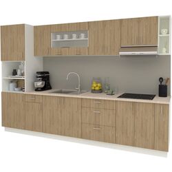 Bucatarie Haaus Karo V29 3.2m (Natural Wood/White) Thumb