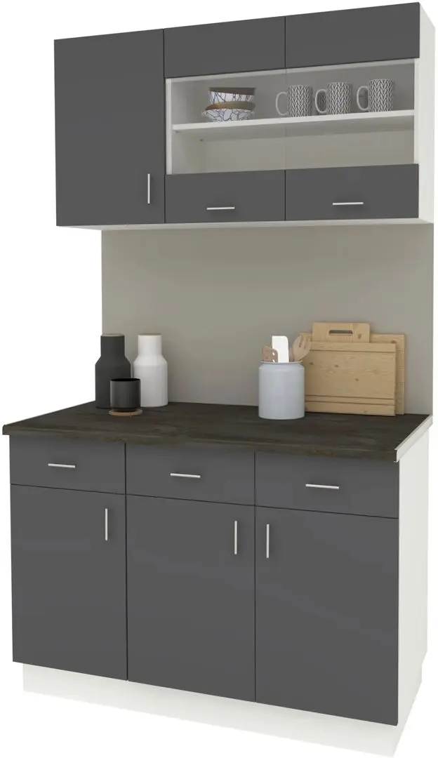 Bucatarie Haaus Karo V3 1.2m (Anthracite/White) - 2