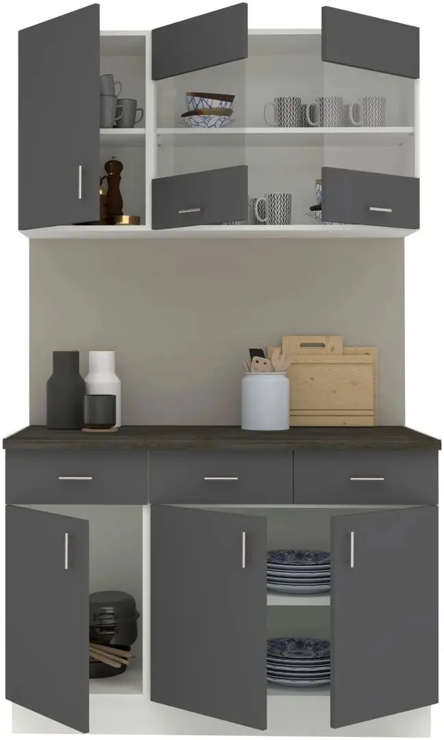 Bucatarie Haaus Karo V3 1.2m (Anthracite/White) - 3