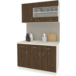 Bucatarie Haaus Karo V3 1.2m (Bronze Oak/White) Thumb