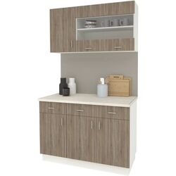 Bucatarie Haaus Karo V3 1.2m (Dark Sonoma Oak/White) Thumb