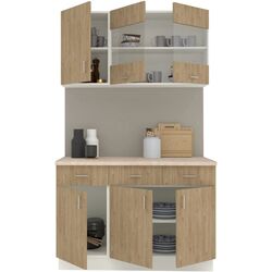 Bucatarie Haaus Karo V3 1.2m (Natural Wood/White) Thumb