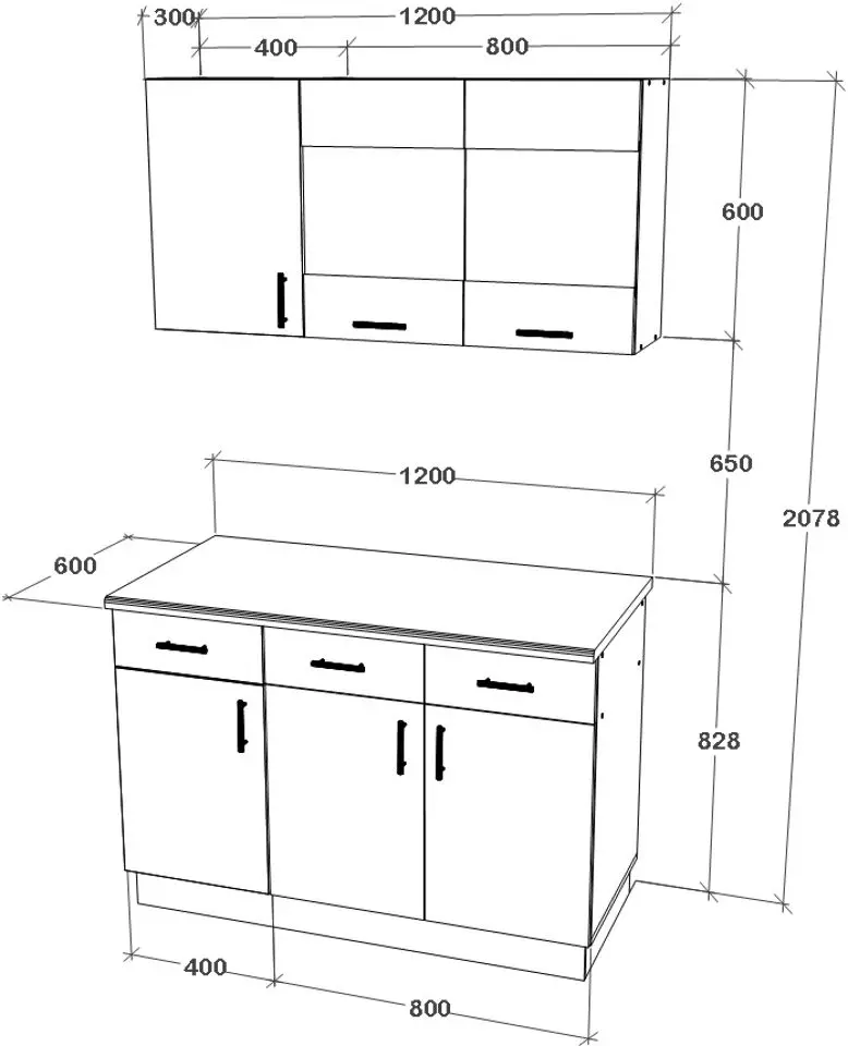 Bucatarie Haaus Karo V3 1.2m (White) - 4