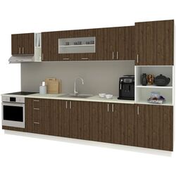 Bucatarie Haaus Karo V31 3.4m (Bronze Oak/White) Thumb