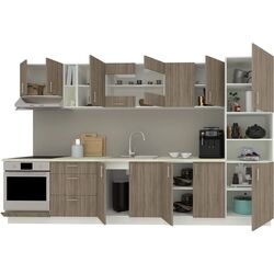 Bucatarie Haaus Karo V31 3.4m (Dark Sonoma Oak/White) Thumb