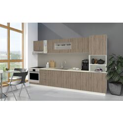 Bucatarie Haaus Karo V31 3.4m (Dark Sonoma Oak/White)