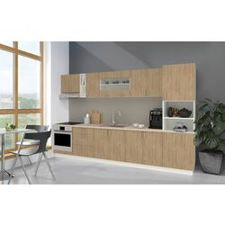 Кухня Haaus Karo V31 3.4м (Natural Wood/White)