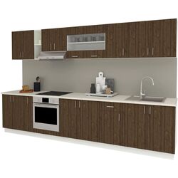 Bucatarie Haaus Karo V32 3.4m (Bronze Oak/White) Thumb